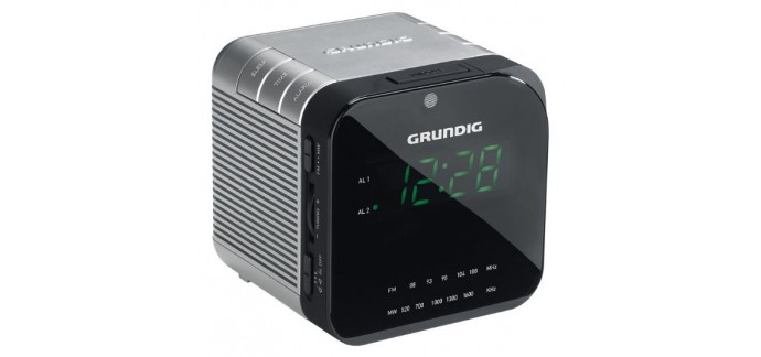Conforama: Radio réveil Grundig SC590 noir à 20,31€ au lieu de 24,99€