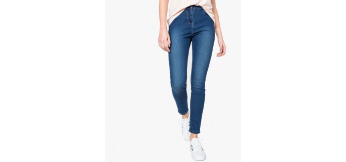 GÉMO: Jean skinny taille baisse en stretch 4 poches bleu foncé d'une valeur de 9€ au lieu de 19,99€