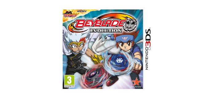 Nintendo: Jeux Nintendo 3DS Beyblade Evolution à 4,99€ au lieu de 19,99€
