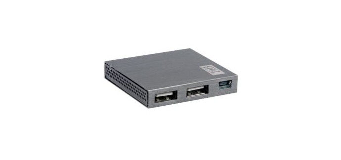 Office DEPOT: Hub 4 ports USB 2.0 - TnB - finition aluminium à 9,99€ au lieu de 11,99€