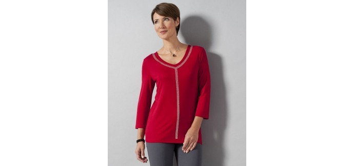 Damart: Tee-shirt maille fluide à 7,90€ au lieu de 19,99€