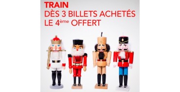 SNCF Connect: Pack Tribu : 3 billets de train achet&eacute;s = le 4&egrave;me offert