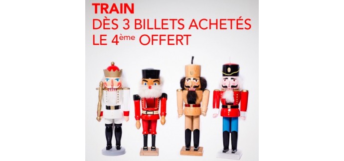 SNCF Connect: Pack Tribu : 3 billets de train achetés = le 4ème offert