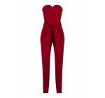 NAF NAF: Combi-pantalon bustier noeud dans le dos couleur cranberry au prix de 52€ au lieu de 79,99€