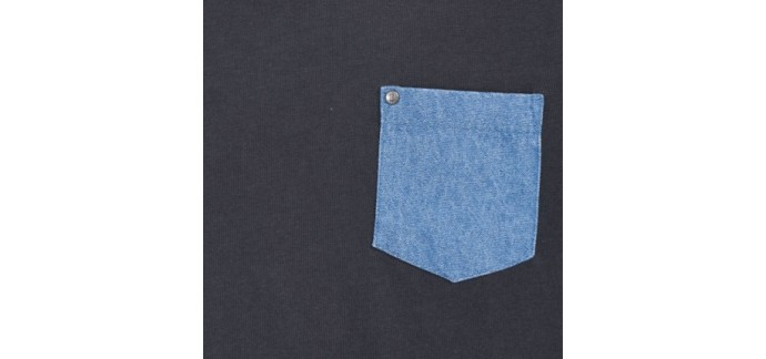 Kaporal Jeans: Tee-shirt manches longues avec poche poitrine contrastée à 12,50€ au lieu de 25€