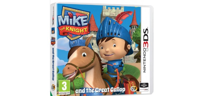 Zavvi: Jeux Nintendo 3DS Mike the Knight and the Great Gallop à 19,15€ au lieu de 28,99€