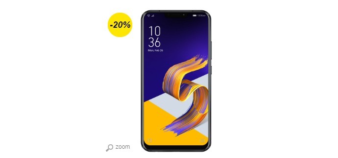 LDLC: Smartphone ASUS ZenFone 5 ZE620KL Bleu Nuit à 399,95€ au lieu de 499,95€