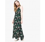 GÉMO: Maxi robe à imprimé fleuri à bretelles vert d'une valeur de 19,99€ au lieu de 29,99€