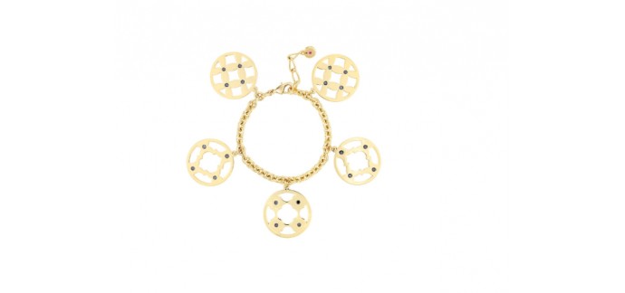 Rue du Commerce: Bracelet femme en métal cristal acier Lola & Grace à 25,59€ au lieu de 44,90€