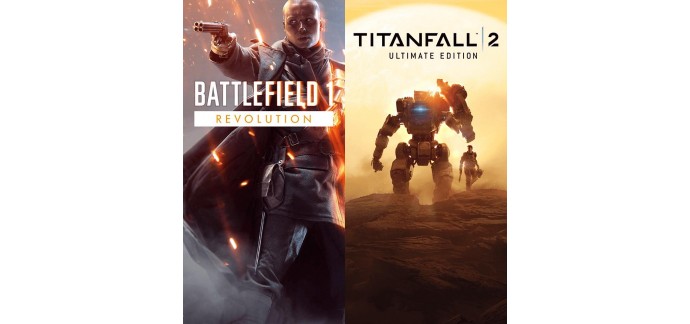 Playstation Store: Jeu PS4 Battlefield 1 & Titanfall 2 à 24,99€ au lieu de 89,99€