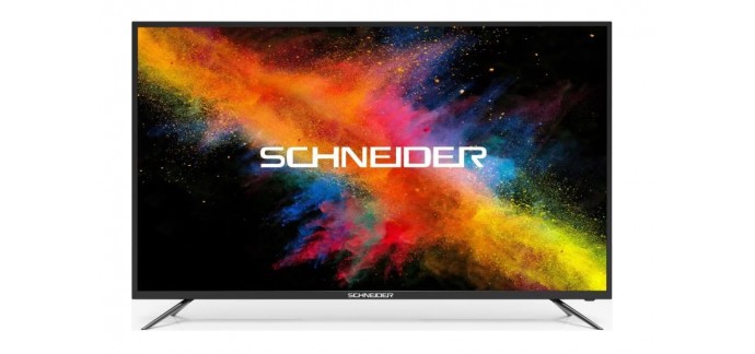 Cdiscount: Téléviseur Schneider LED65-SCP200K UHD (65") à 599,99€ au lieu de 749€