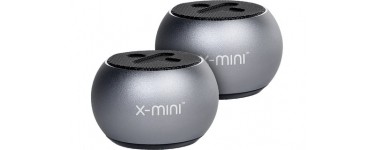 MacWay: Pack de deux enceintes portables Bluetooth - X-mini CLICK 2 Gris à 49,99€ au lieu de 59€