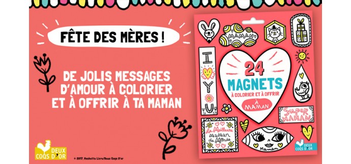 Gulli: De beaux magnets à colorier pour la fête des mères à gagner