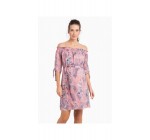 Envie de Fraise: Robe de grossesse encolure Bardot Ivana imprimé floral rose à 35,99€ au lieu de 59,99€