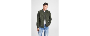 JACK & JONES: Veste bomber classique homme vert/rosin d'une valeur de 24,45€ au lieu de 34,99€