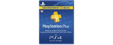 Auchan: Abonnement Playstation Plus - 1 an PS Plus à 44,99€ au lieu de 59,99€