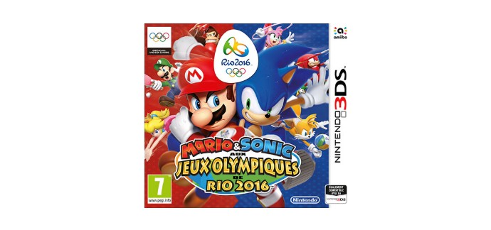 Base.com: Jeu Nintendo 3DS Mario & Sonic at the Rio 2016 Olympic Games à 34,41€ au lieu de 46,19€
