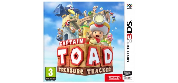 Cultura: Jeu Nintendo 3DS Captain Toad Treasure Tracker à 34,99€ au lieu de 39,99€