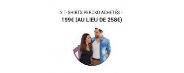 Nature et Découvertes: 2 T-shirts PERCKO achetés = 199€ (au lieu de 258€) 