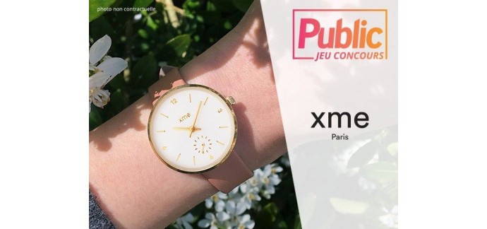 Public: 10 montres XME à gagner d'une valeur de 150€ chacune