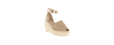 3 Suisses: Espadrilles bout ouvert talon compensé couleur beige d'une valeur de 39,99€ au lieu de 49,99€