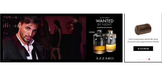 Beauty Success: Une Trousse Azzaro offerte pour l'achat d'une Eau de Parfum homme Wanted