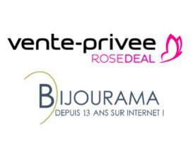 Vente Privée: Rosedeal Bijourama : payez 40€ le bon d'achat de 80€