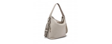 Fossil: Sac femme porté croisé en cuir gris minéral d'une valeur de 153€ au lieu de 219€