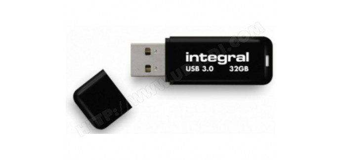 Ubaldi: Clé USB INTEGRAL Flash Drive USB 3.0 noir 32 Go à 20€ au lieu de 24€