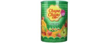 Amazon: Lot de 100 sucettes (1,2kg) Fruit Chupa Chups à 14,38€