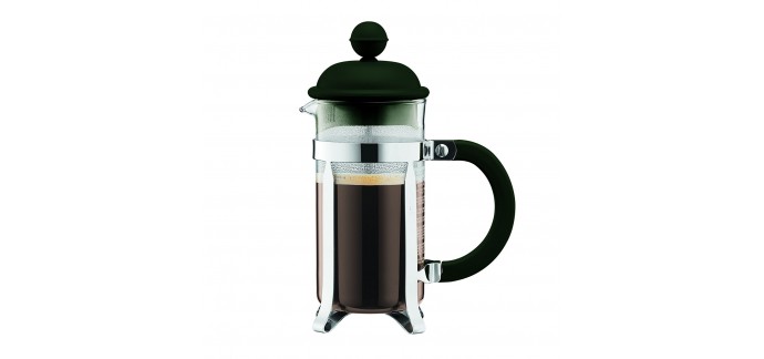 Amazon: Cafetière à piston 3 tasses (0,35L) Bodum 1913-946B-Y17 Vert foncé à 9,99€ 
