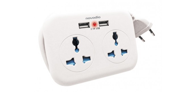 MacWay: Rallonge Novodio USB Travel Extender + 2 ports USB 2,1A à 19,99€ au lieu de 24,99€
