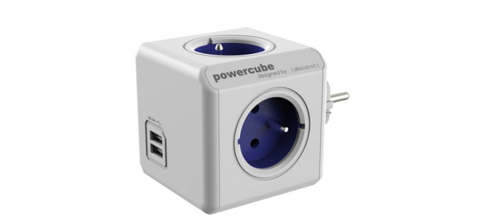 MacWay: Bloc Multiprise Compact Allocacoc PowerCube Original USB à 14,99€ au lieu de 18,99€