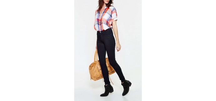 Uncle Jeans: Jean skinny femme taille haute Wrangler bleu au prix de 45,47€ au lieu de 69,95€ 