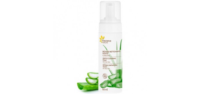 Fleurance Nature: Mousse nettoyante douce à l'aloe vera d'une valeur de 9€ au lieu de 16,50€