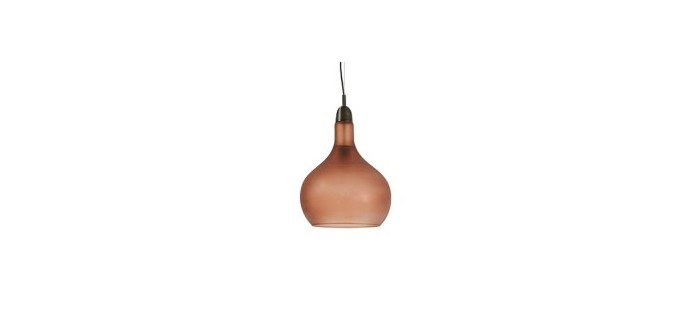 Kave Home: Lampe suspension Wolen, marron à 58,40€ au lieu de 73€