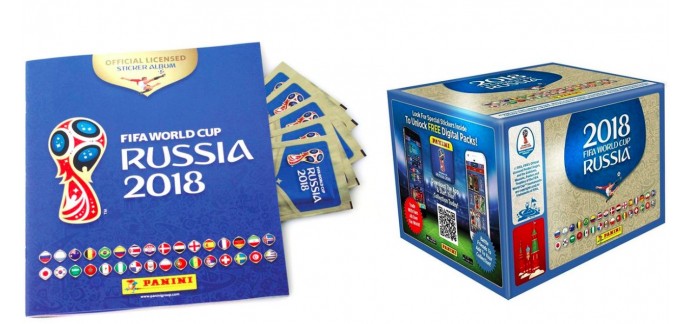 Groupon: 250 stickers Panini Collection Officielle FIFA Coupe du Monde Russie 2018™ à 29,95€