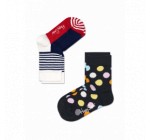 Happy Socks: 2-Pack big dot socks à 7€ au lieu de 10€