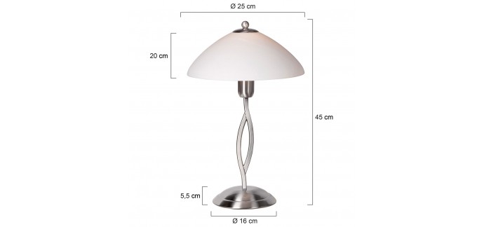 Home24: Lampe de table Capri à 99,99€ au lieu de 109,99€