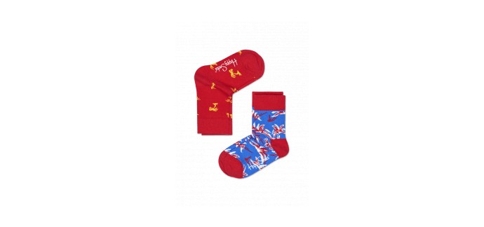 Happy Socks: 2-Pack Palm Beach socks à 7€ au lieu de 10€