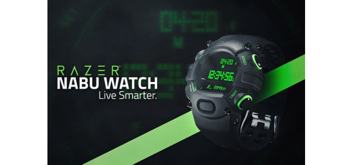 Pixmania: Montre Cardio Razer Nabu watch noir à 66€ au lieu de 96€