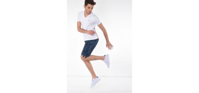 Kaporal Jeans: Short homme imprimé kaki bleu d'une valeur de 32,50€ au lieu de 65€