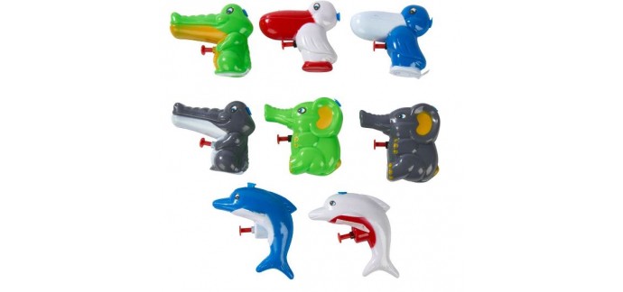 Casa: Pistolet à eau Animal diverses couleurs à 0,74€