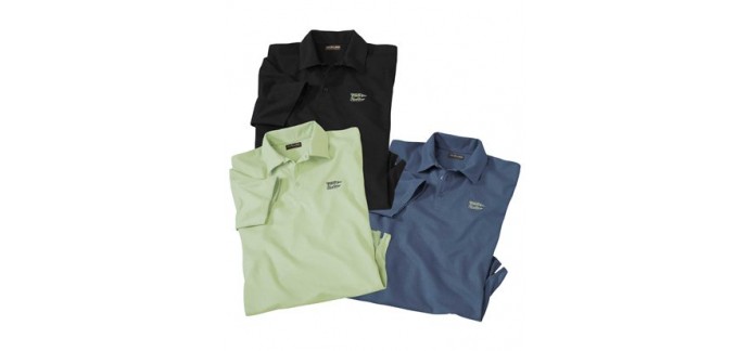 Atlas for Men: Lot de 3 Polos Jersey Newport à 23,95€ au lieu de 62,50€