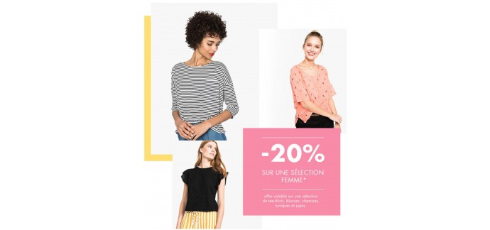 GÉMO: -20% sur une sélection femme