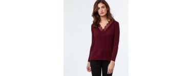 Etam: Cosy - Top décolleté dentelle à 24,49€ au lieu de 34,99€ 