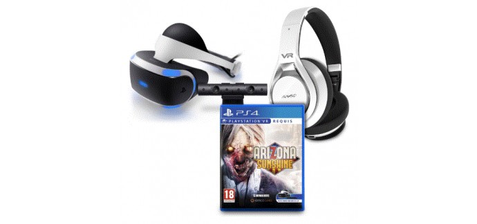 LDLC: Pack SONY Playstation VR (PSVR)+ Caméra V2+Arizona Sunshine VR à 269,95€ +Casque Sonic VRH360 Offert