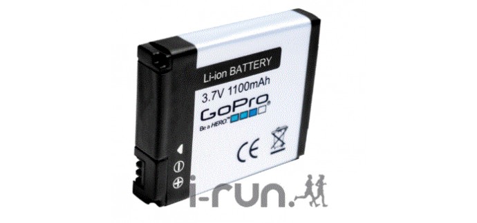 i-Run: Batterie - GoPro HD Hero, à 47€ au lieu de 59€