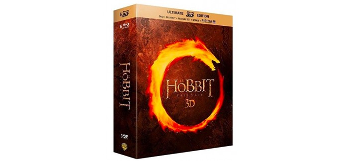 Amazon: Le Hobbit - La trilogie [Ultimate Blu-ray 3D Edition + Blu-ray + DVD + Digital UltraViolet] à 11,99€