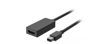 Microsoft: Adapteur Mini DisplayPort vers HDMI 2.0 - MICROSOFT pour Surface, à 31,99€ au lieu de 39,99€